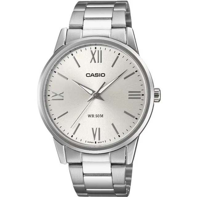 ساعت مچی مردانه کاسیو Casio MTP-1303DD-7A | بند استیل نقرهای، صفحه سفید کلاسیک و رسمی