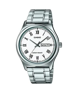 ساعت مچی مردانه کاسیو Casio MTP-V006D-7B | بند استیل نقرهای، صفحه سفید کلاسیک و رسمی